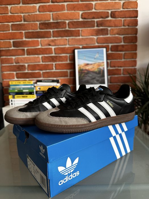 Buty Adidas Samba Vegan black czarne 38 original skóra zamsz