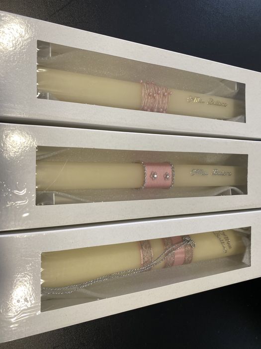 Velas e conjuntos de Batismo