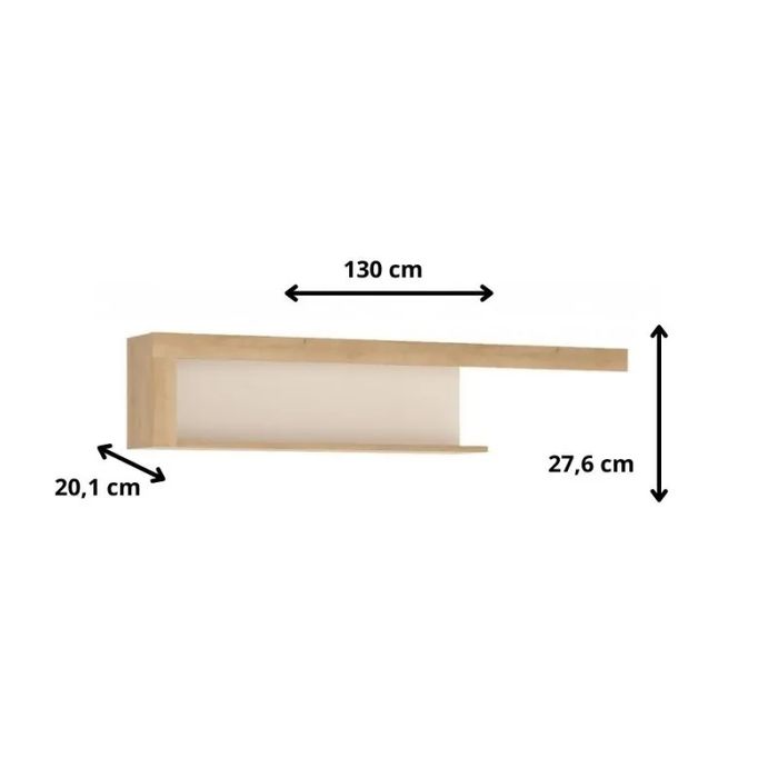 Meble Wójcik fabrycznie nowa półka ścienna Lyon Jasny