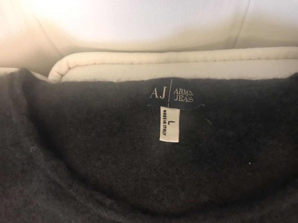 ARMANI wełniany sweter męski r. L