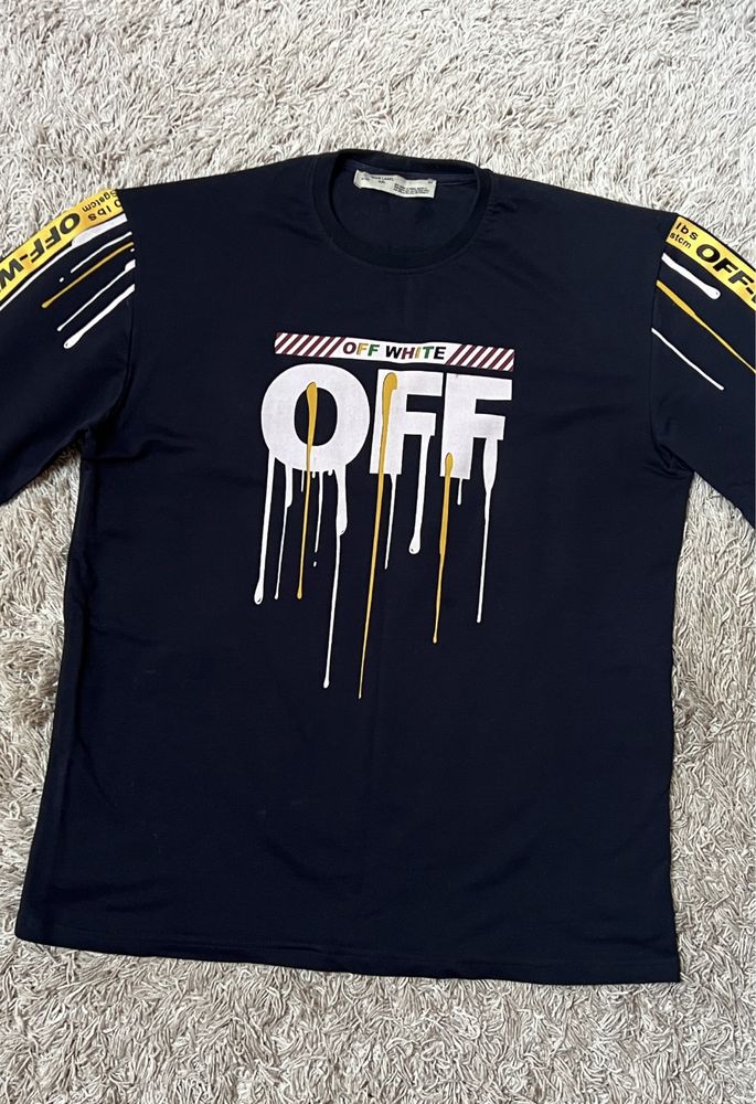Кофта реглан батнік світшот Off White