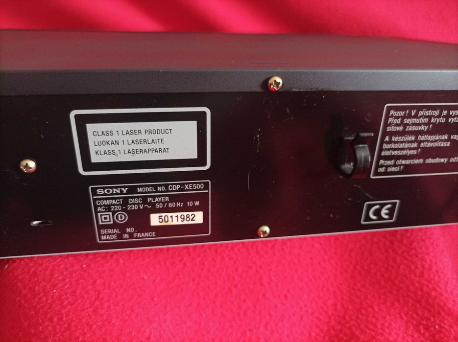 Sony CDP-XE500 -  Compact Disc Player - Com Controlo Remoto - Vintage