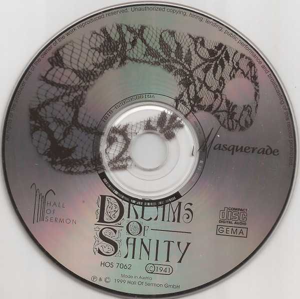 DREAMS OF SANITY cd Masguerade        gothic Lacrimosa
