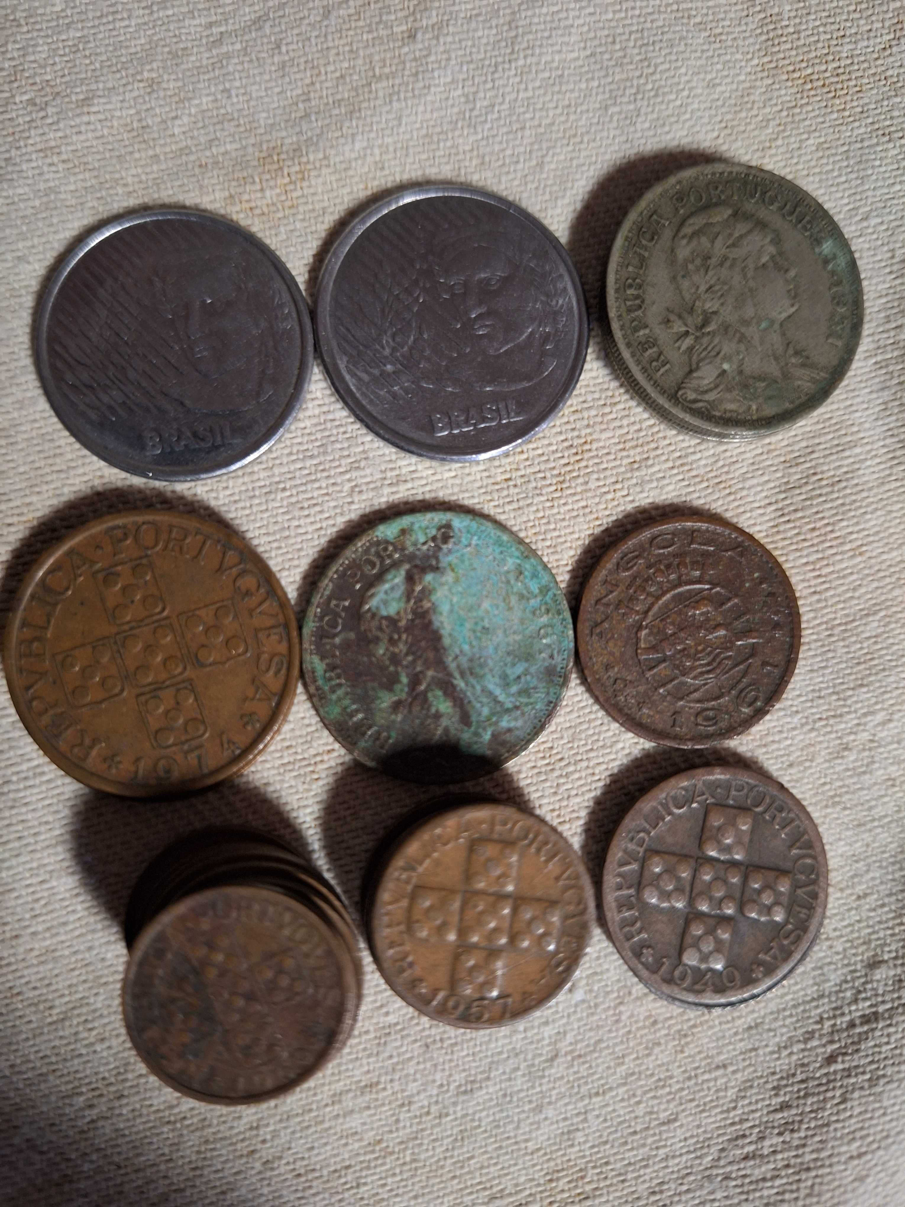 Moedas antigas de centavos