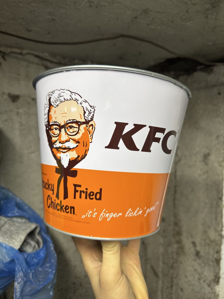 Kubełek KFC Metalowy Oryginalny