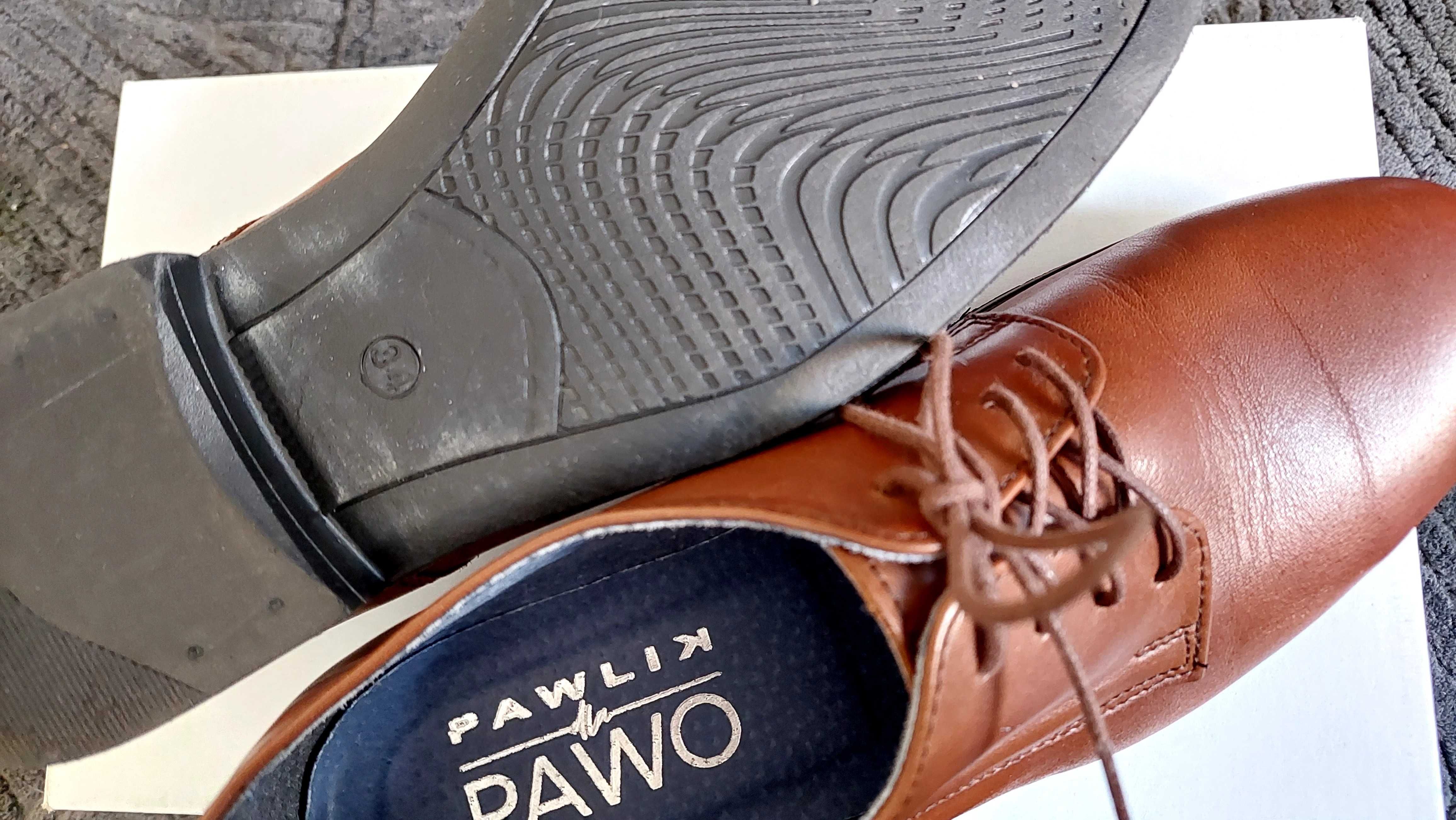 Buty komunijne chłopięce brązowe rozm. 34 Pawo