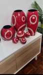 Conjunto Jarras e bolas decorativas