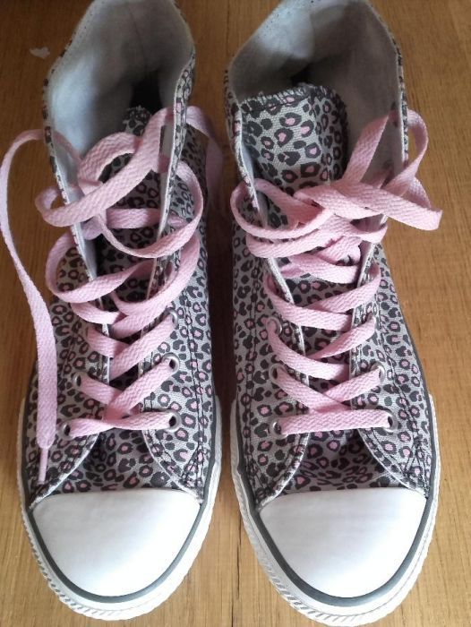 Convers all star Chuck Różowa Pantera Pink wysokie trampki tenisowki
