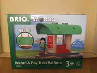 Дерев'яна залізниця Brio (Бріо) 33840 Вокзал з диктофоном