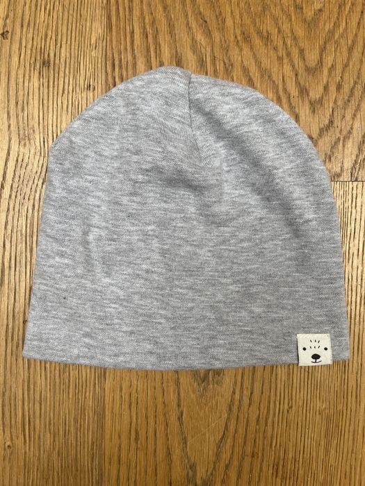 H&m szara czapka 62 68 wiosenno jesienna