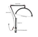 Lampa lampka biurkowa kosmetyczna paznokcie brwi półksiężyc LED HD-M3X
