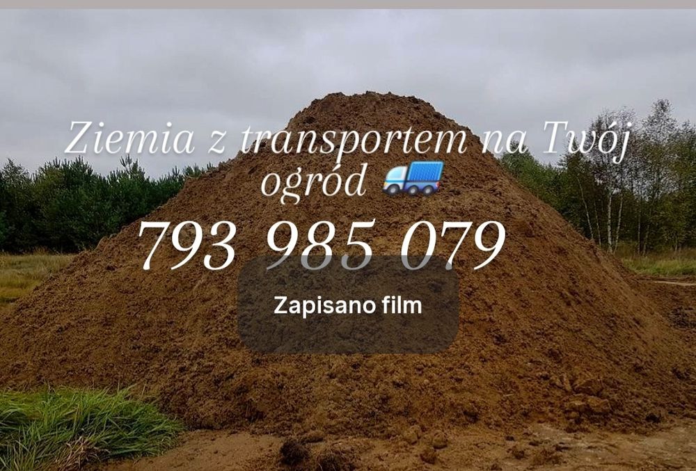 Ziemia z transportem ** Kruszywa * Piaski *Beton z trans** Dobre ceny*