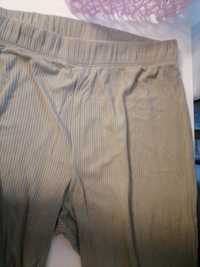 Spodnie BASIC H&M oliwkowe M