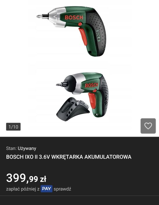 Wkrętarka Bosch IXO zestaw