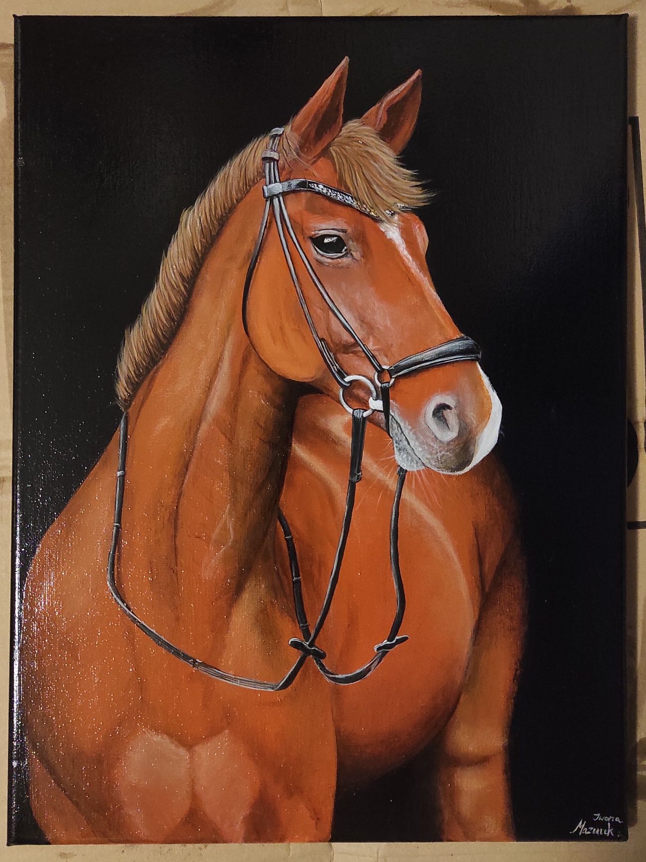 Obraz akryl na płótnie 40x30 "koń"