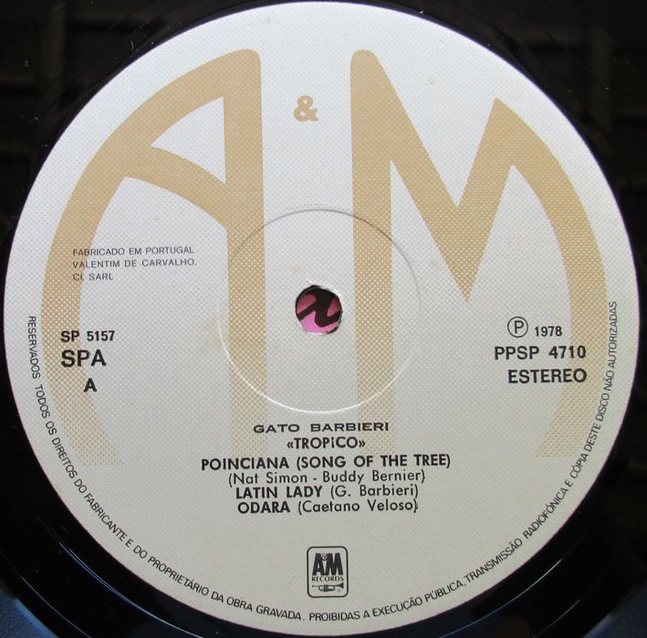 Gato Barbieri - - - - - Trópico - - - - - LP