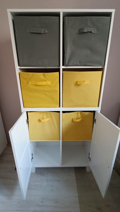 Jysk Skals Szafka biała pojemniki regał modułowa