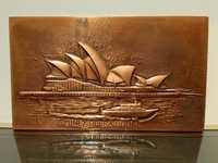 Quadro Sydney Opera House em Folha de Bronze