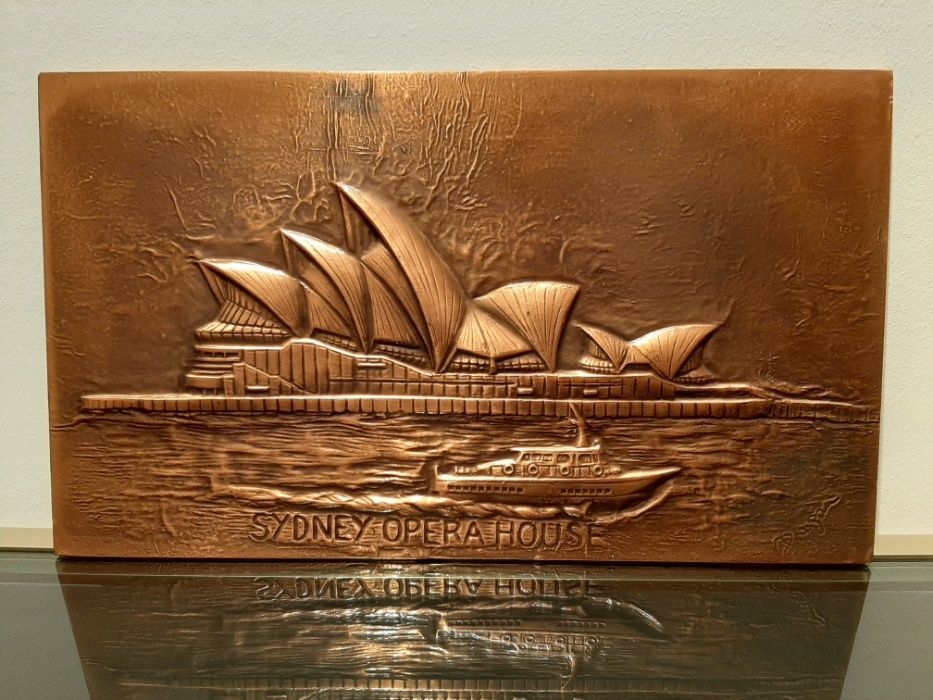 Quadro Sydney Opera House em Folha de Bronze