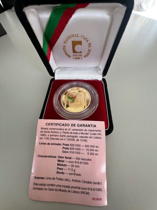 Moeda Ouro. Santo António De Lisboa