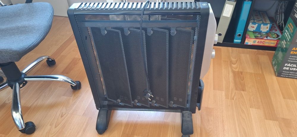 Aquecedor usado, a trabalhar