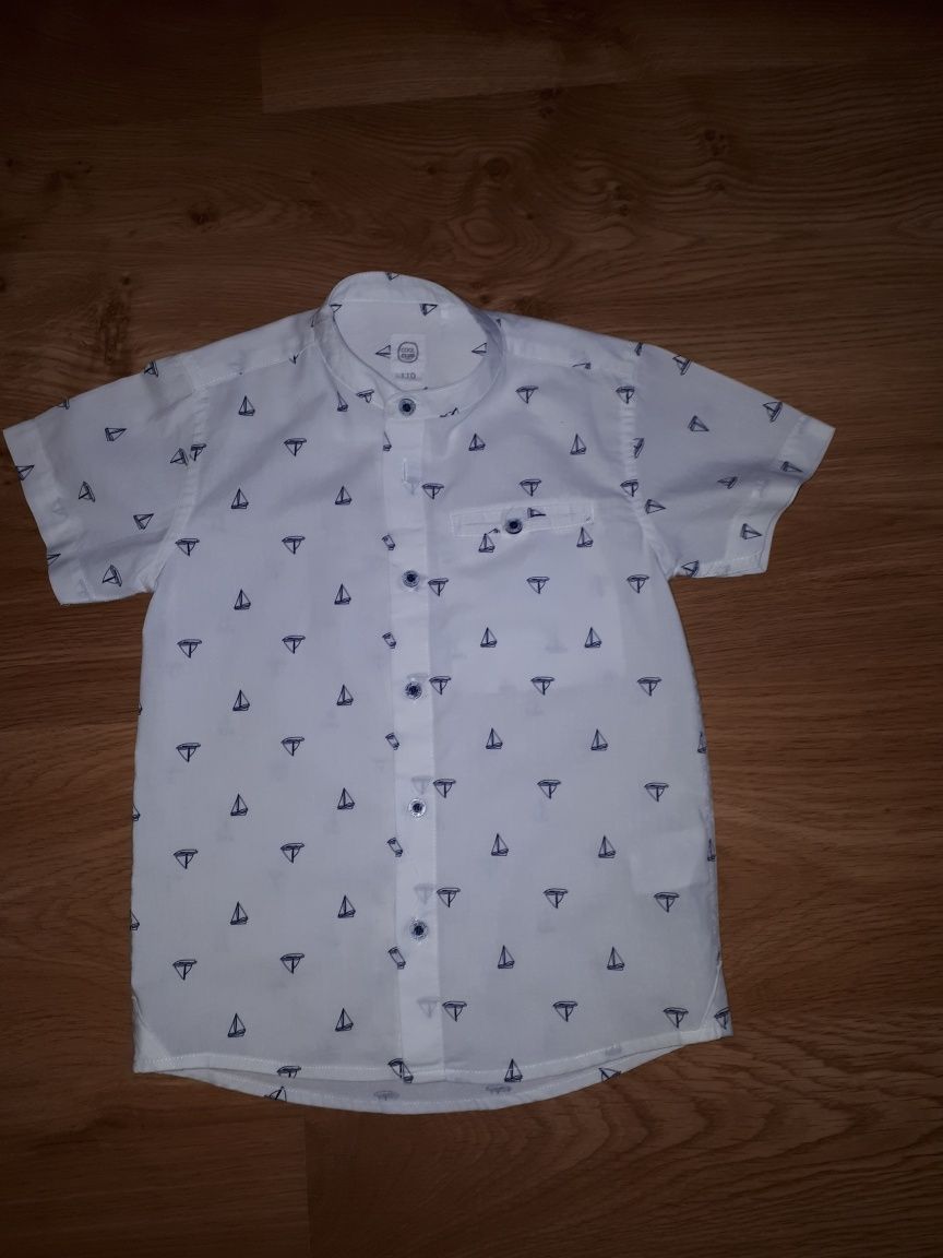 Zestaw (koszula smyk i spodenki h&m) dla chłopca w rozmiarze 110