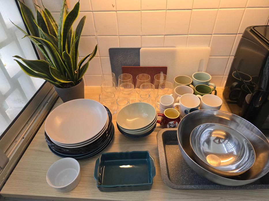 Conjunto de utensílios de cozinha