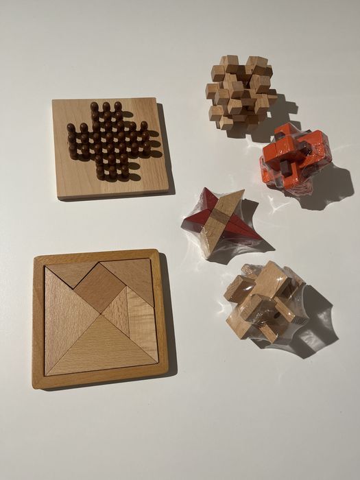 Puzzles de Madeira – Conjunto 6 Jogos Lógicos