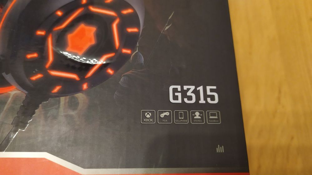 Nowe słuchawki gamingowe nauszne gaming bezprzewodowe KOMC G315 z funk