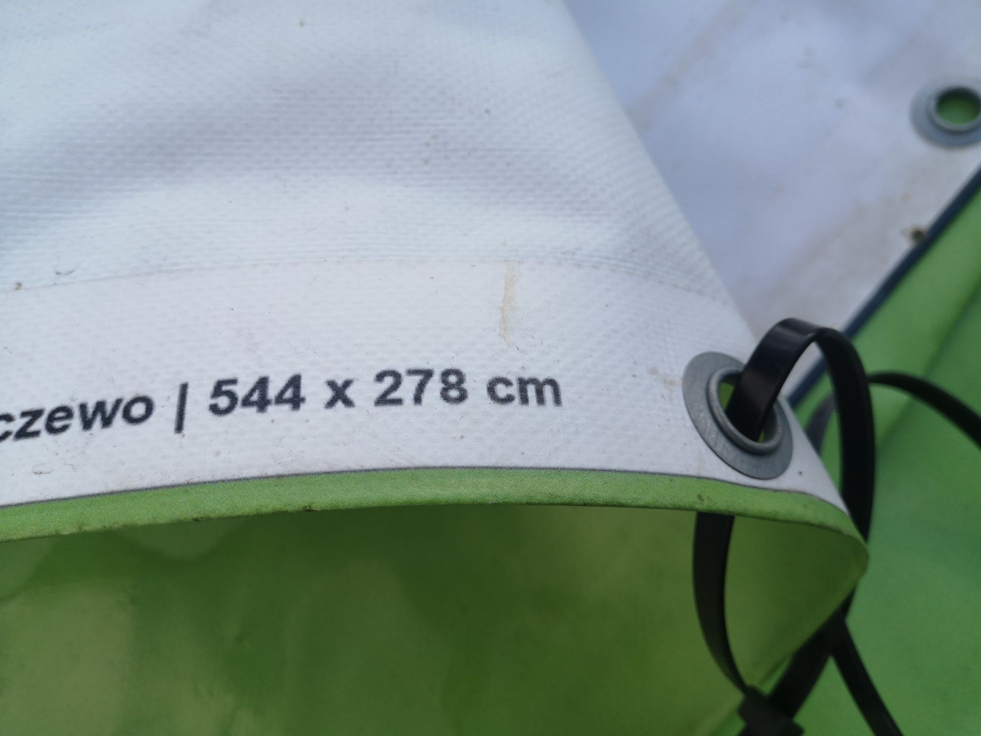Plandeka 4,55x3,55 m na jacht łódź drewno przyczepę