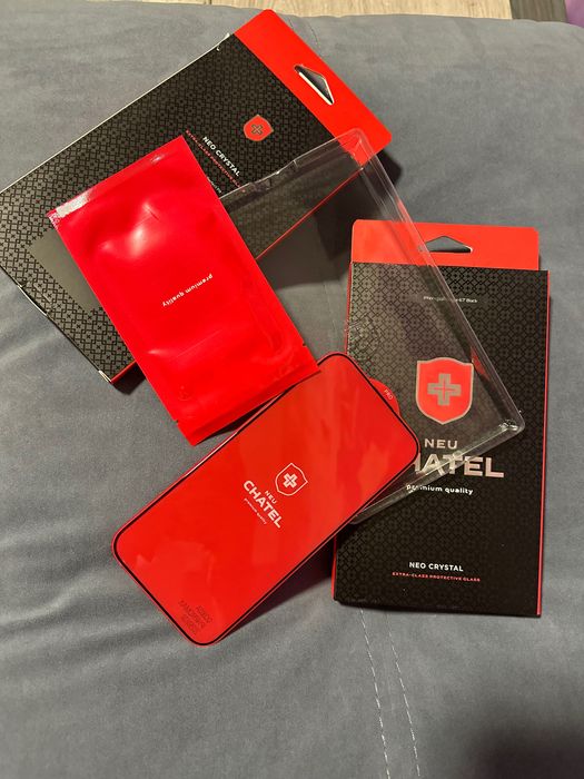 Захисне скло + neu chatel для iphone 14 pro max
