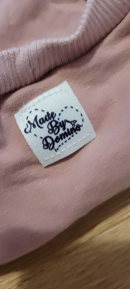 Piękna bluza falbanki brudny roz 86