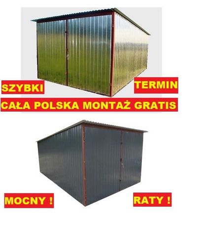 Garaż blaszany 3x5 GARAŻE blaszane MOCNE! Cała Polska SZYBKI TERMIN !