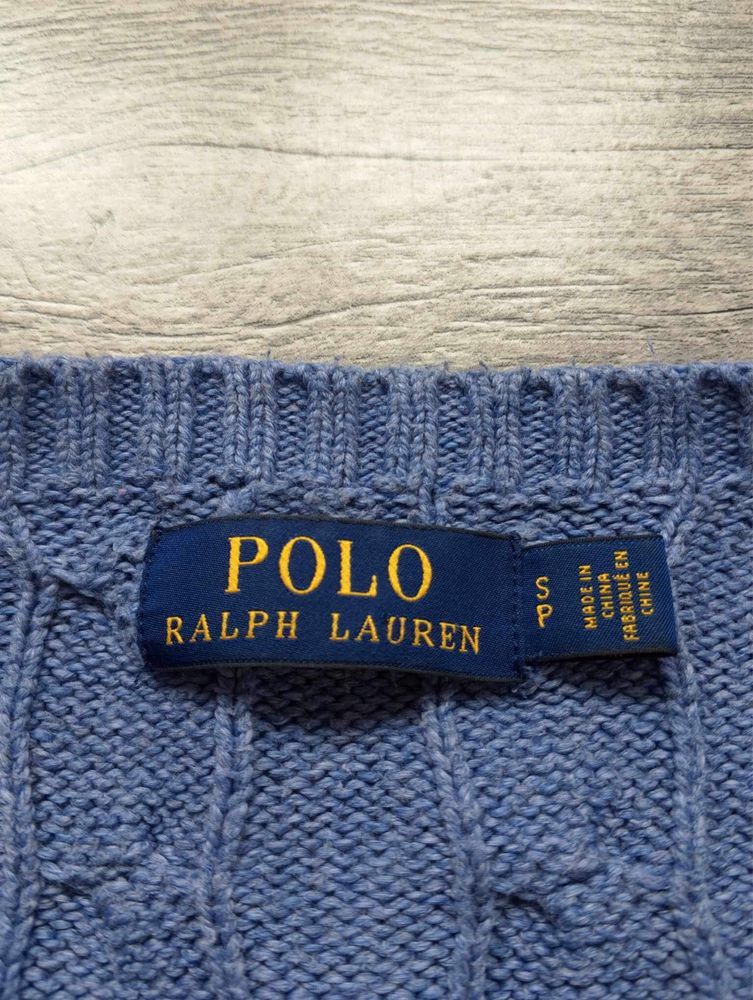 Oryginalny męski sweter warkocz Polo Ralph Lauren