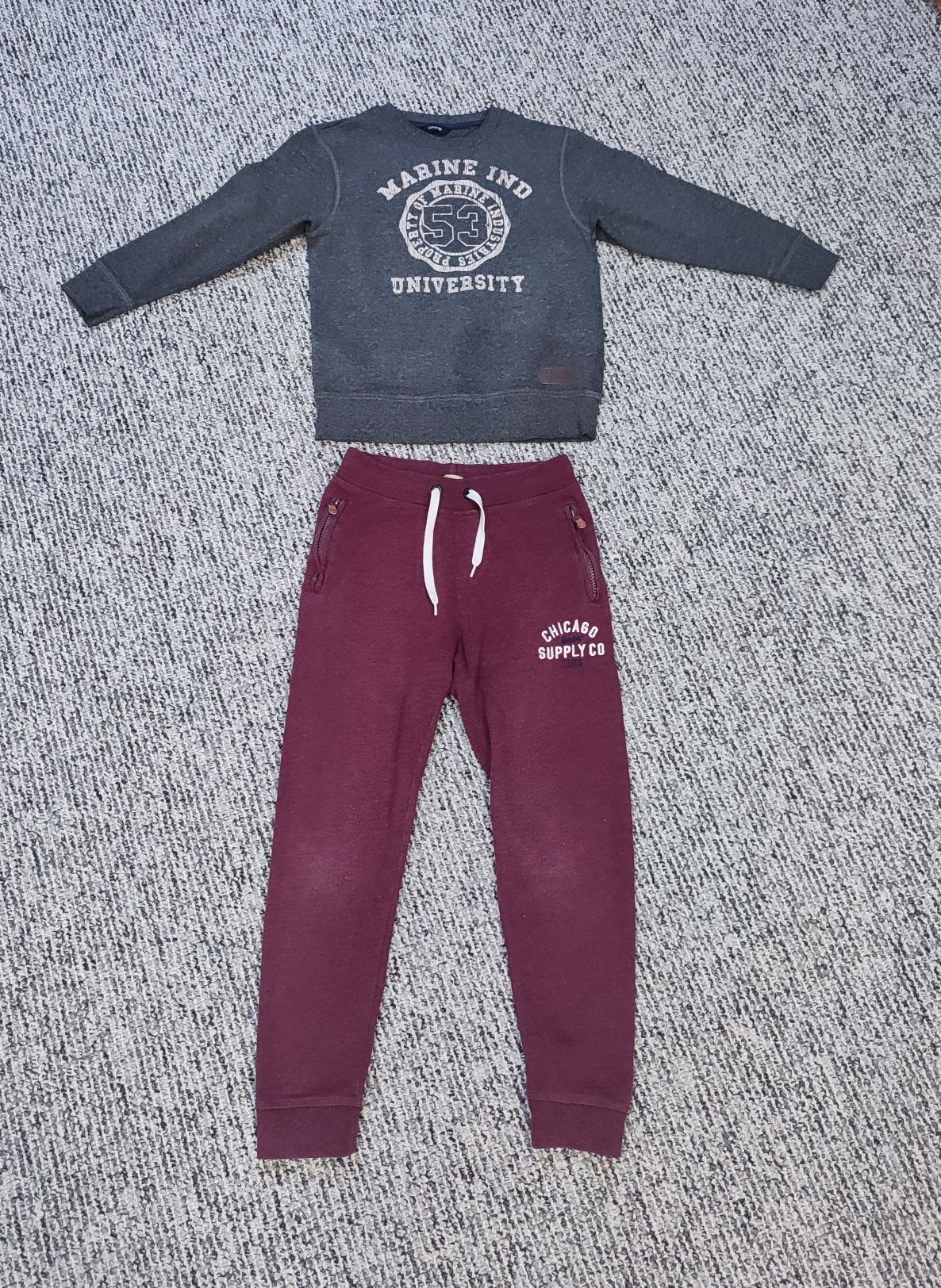 Bluza dresowa 134 zestaw komplet 6 szt + gratis