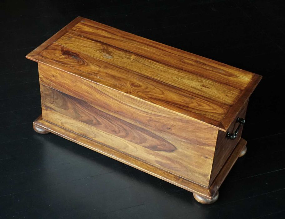 Skrzynia indyjska kolnialna kufer palisander drewno egzotyczne 76x35cm