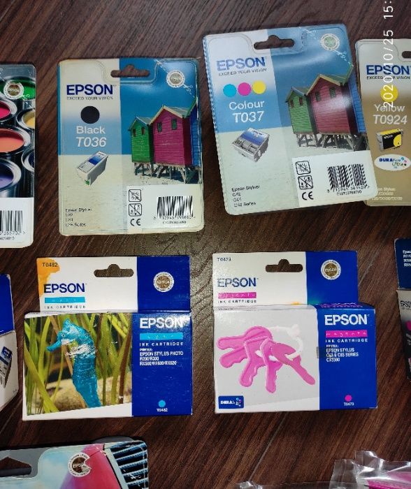 Картридж Epson TO812, 813, 924, 923, 922, TO36, 37, TO631