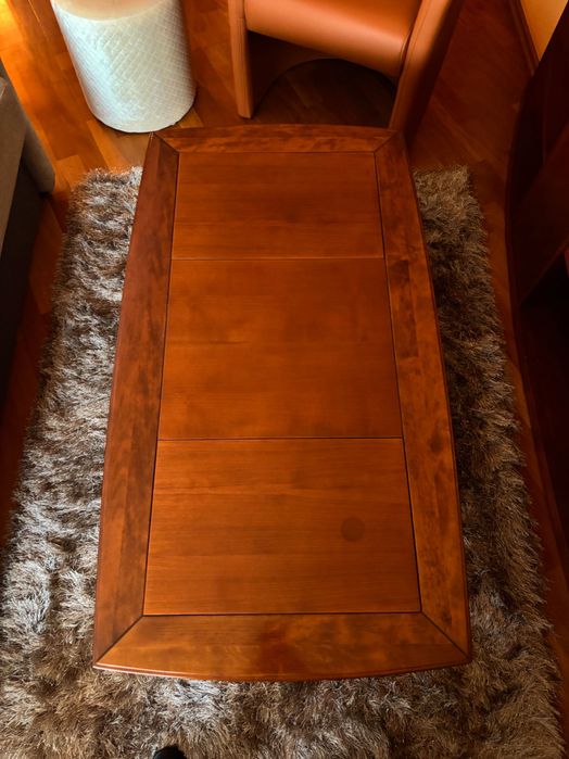 Elegancki Stolik kawowy z drewna