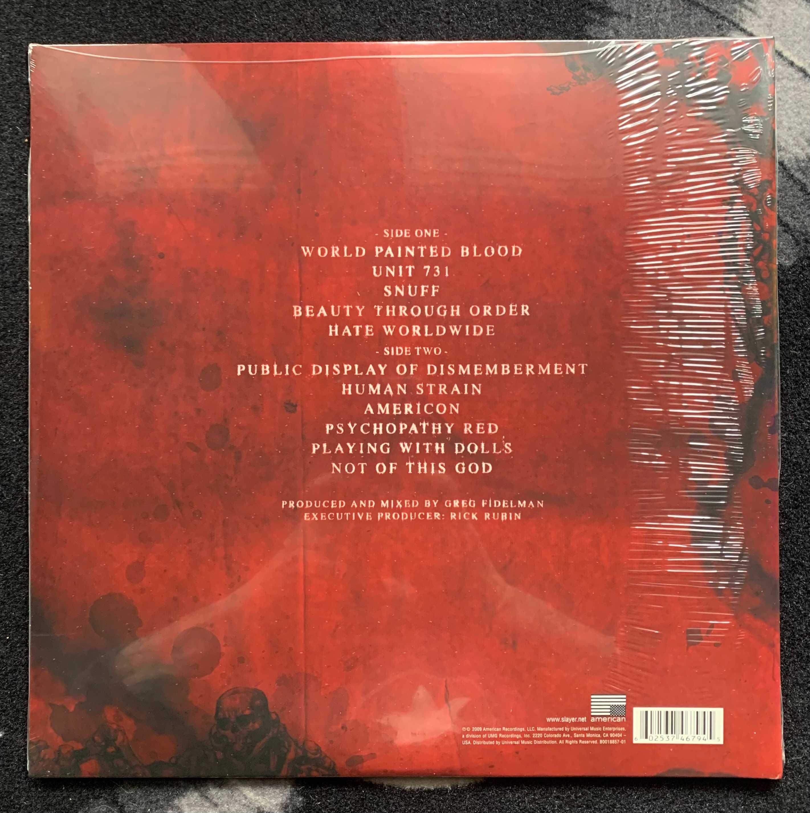Slayer ‎– World Painted Blood, oryginał