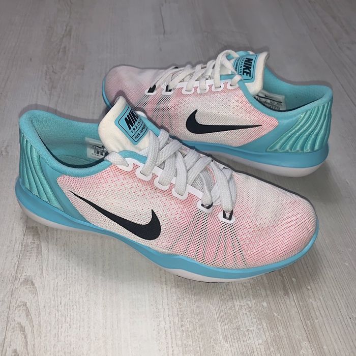 Buty sportowe Nike training Flex supreme tr5 białe róż błękit 36.5 lek