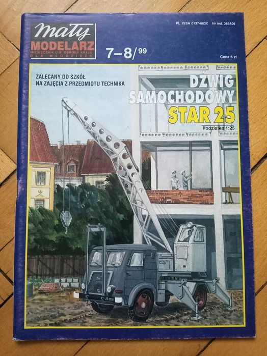 Dźwig samochodowy Star 25, Mały Modelarz, 1:25