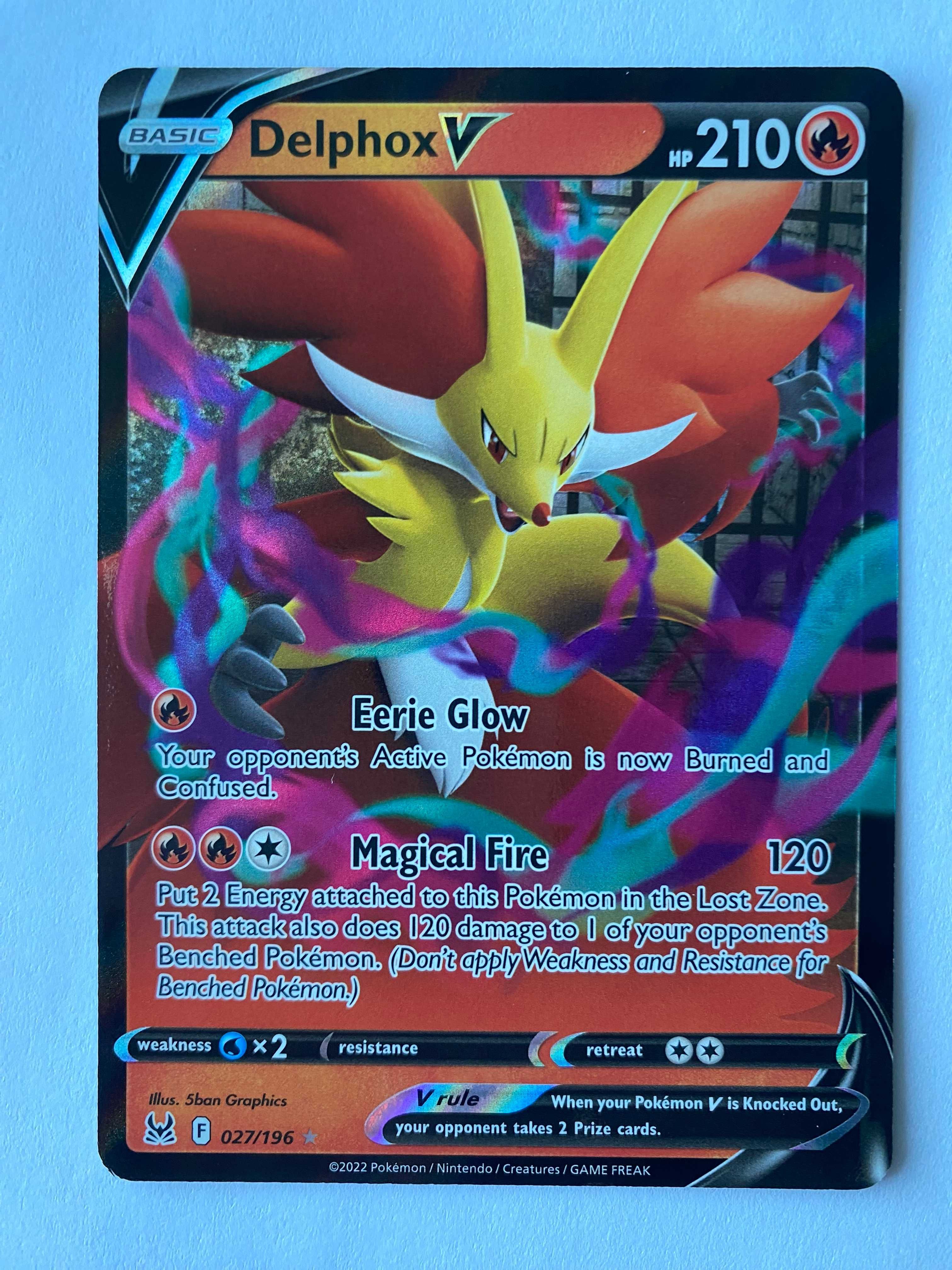 Karta Pokemon: Delphox V (LOR 027) / Lost Origin