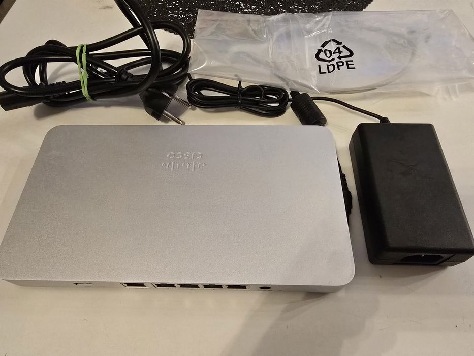Router Cisco Meraki MX67 HW + kable + zasilacz