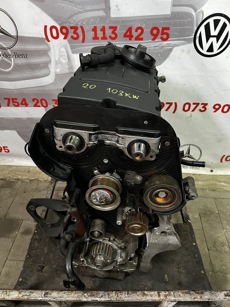 Двигун 2.0 103kw Volkswagen Seat Audi Skoda мотор 2.0 TDI