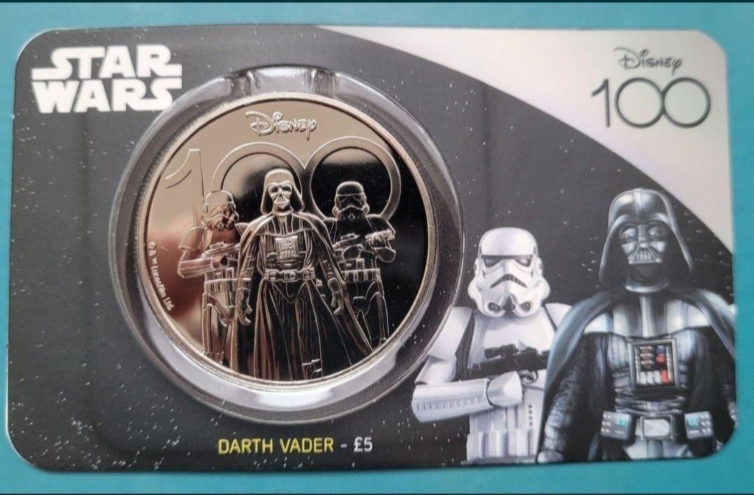 Moneta 5 funtów z 2023 r - Gwiezdne wojny - Darth Vader