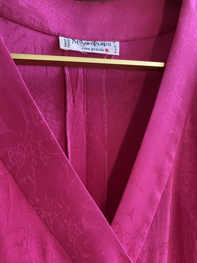 Sukienka z jedwabiu Ives Saint laurent/ vintage