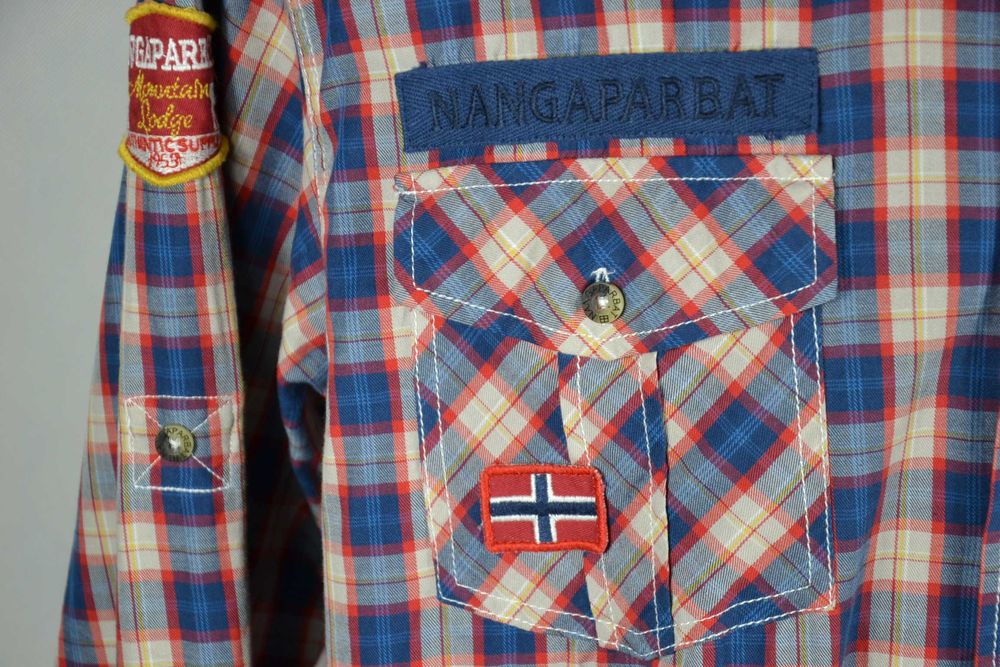 NANGAPARBAT Himalaya Koszula Męska XXL Oryginalna Super Stan Bawełna