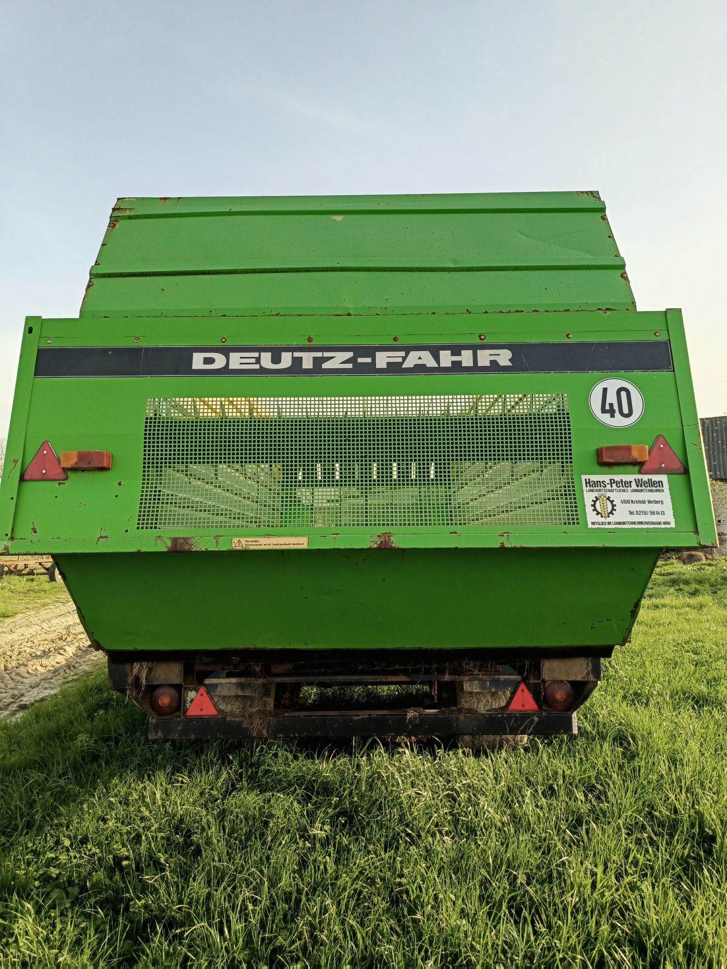 Przyczepa Samozbierająca Deutz fahr fe 6.37