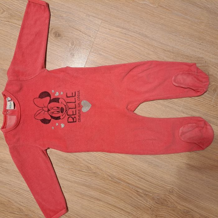 Pajac welurowy 86 Minnie pajacyk ciepły
