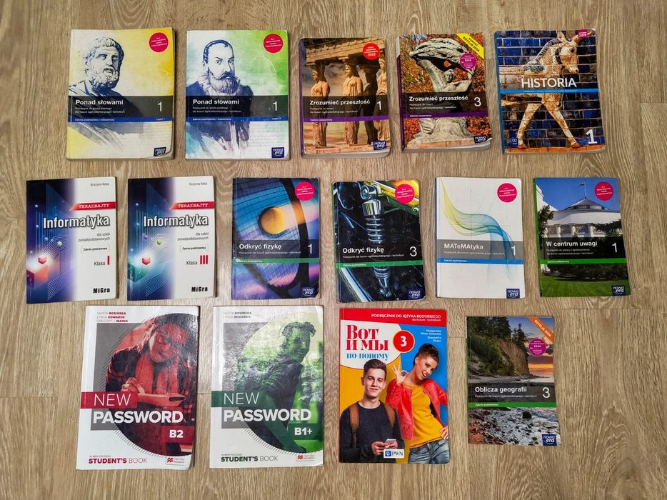 Podręczniki kl I i III liceum
